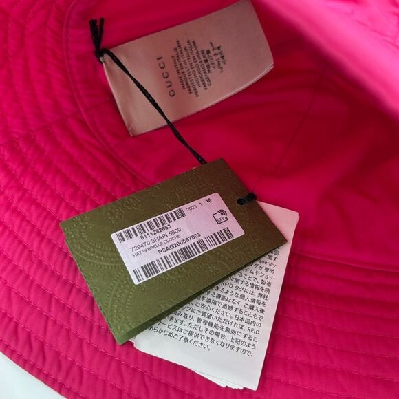 Women's Gucci double G bucket hat, size medium, made in Italy, NWT - Picture 8 of 8
